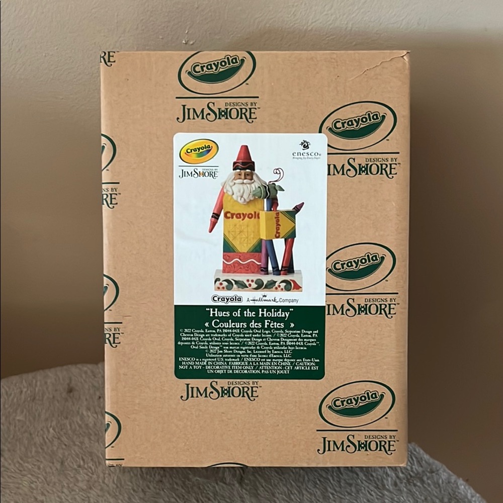 Crayola Jim Shore Holiday Santa Figurine - Multicolor